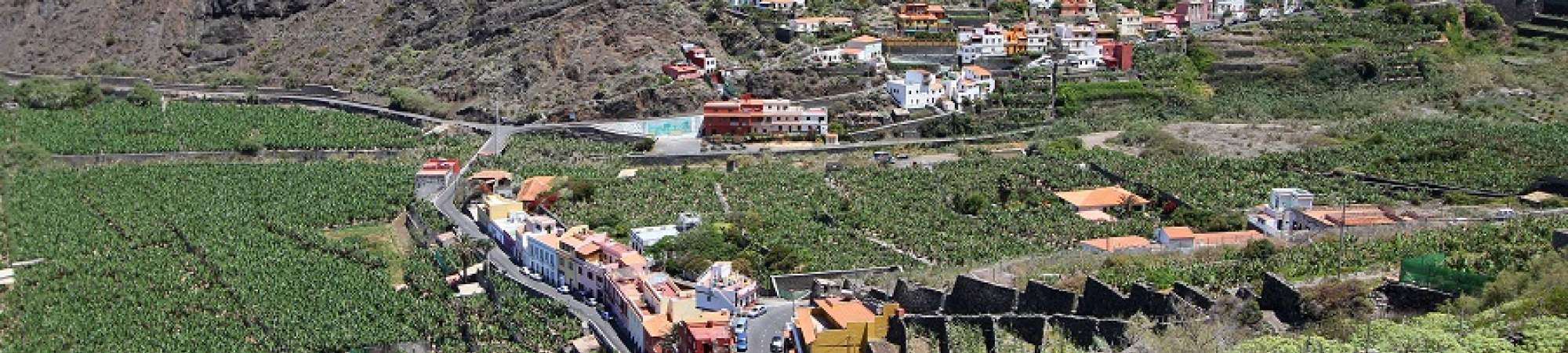 The holiday resort Hermigua on La Gomera
