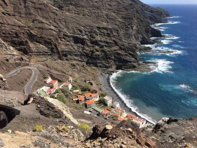 The beacht of Alojera in La Gomera
