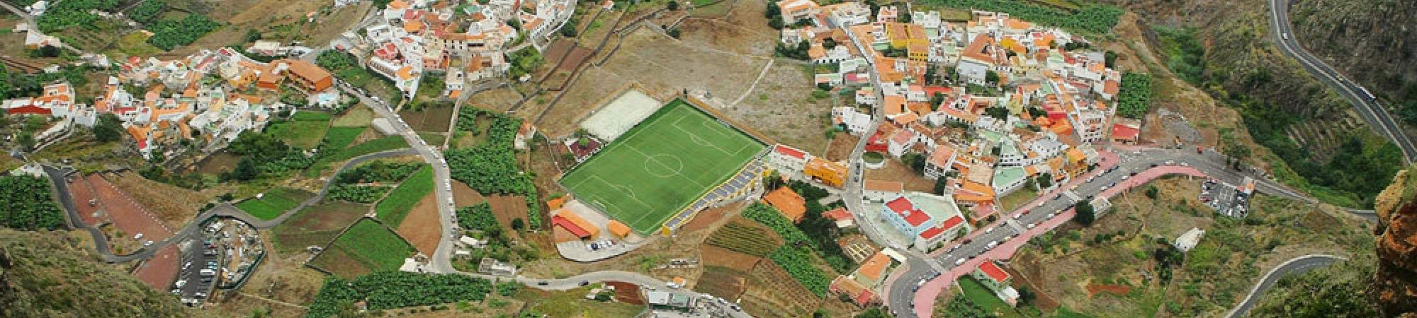 The place Agulo on La Gomera