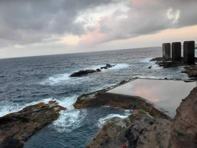 The natural sea pool in Hermigua
